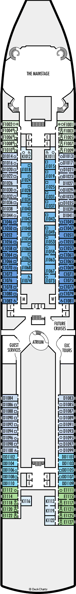 Holland America Oosterdam Deck Plans Reviews Pictures