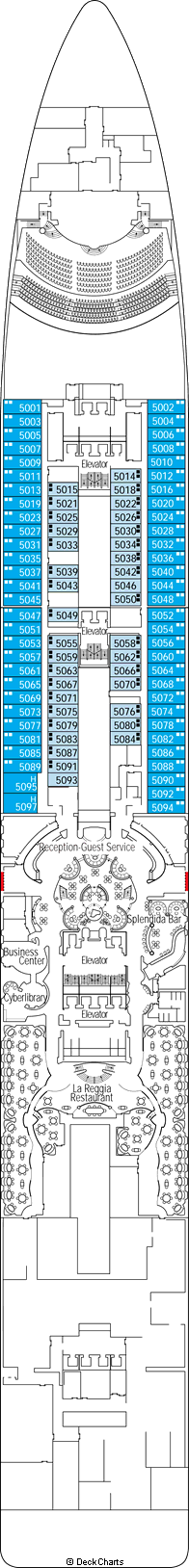 splendida cruise ship cabins to avoid