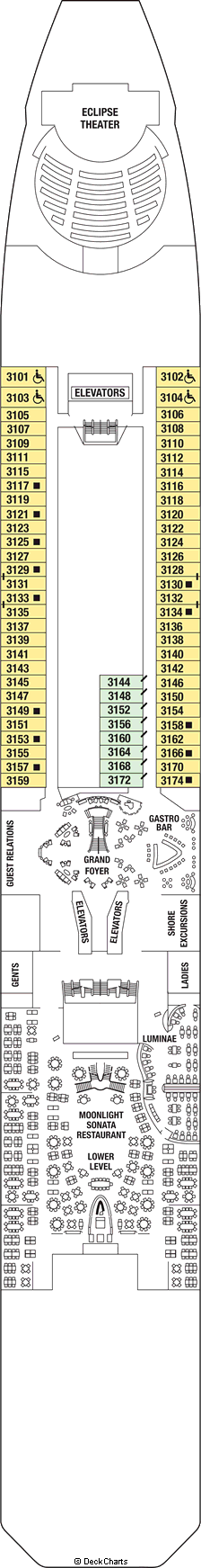 Celebrity Eclipse Deck Plans Reviews Pictures Tripadvisor